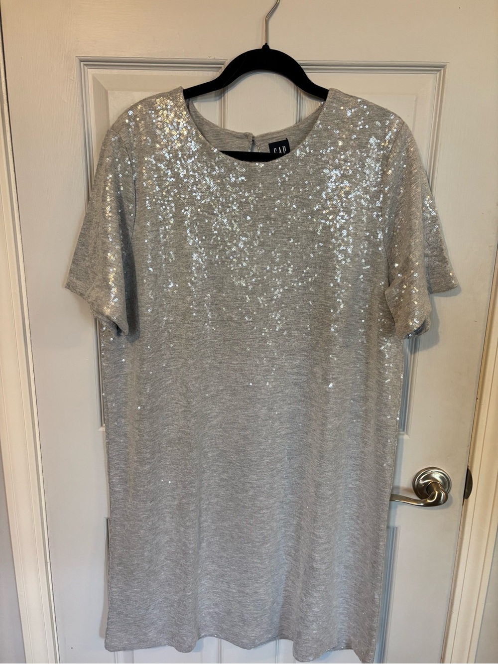 Gap XL short sleeve sequin dress, excellent condition.